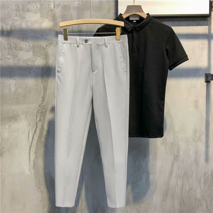 Slim Fit Formal Men's Trousers – Milan-Black-S-Nora Luxe