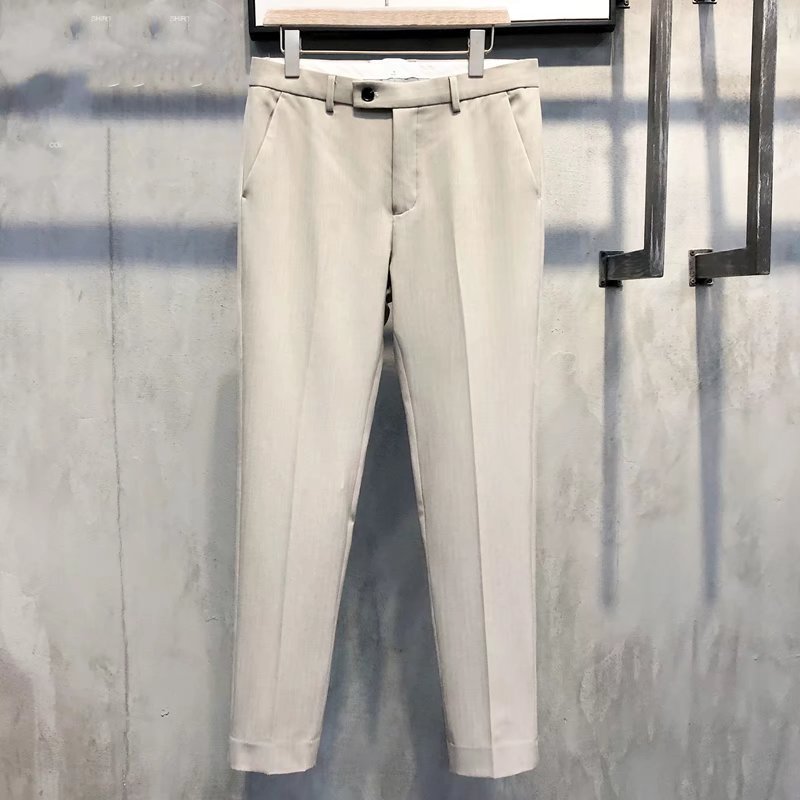 Slim Fit Formal Men's Trousers – Milan-Khaki-S-Nora Luxe
