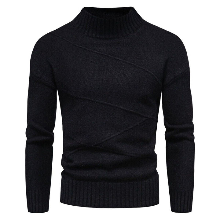 Slim Fit Men's Sweater - Orion-Black-M-Nora Luxe