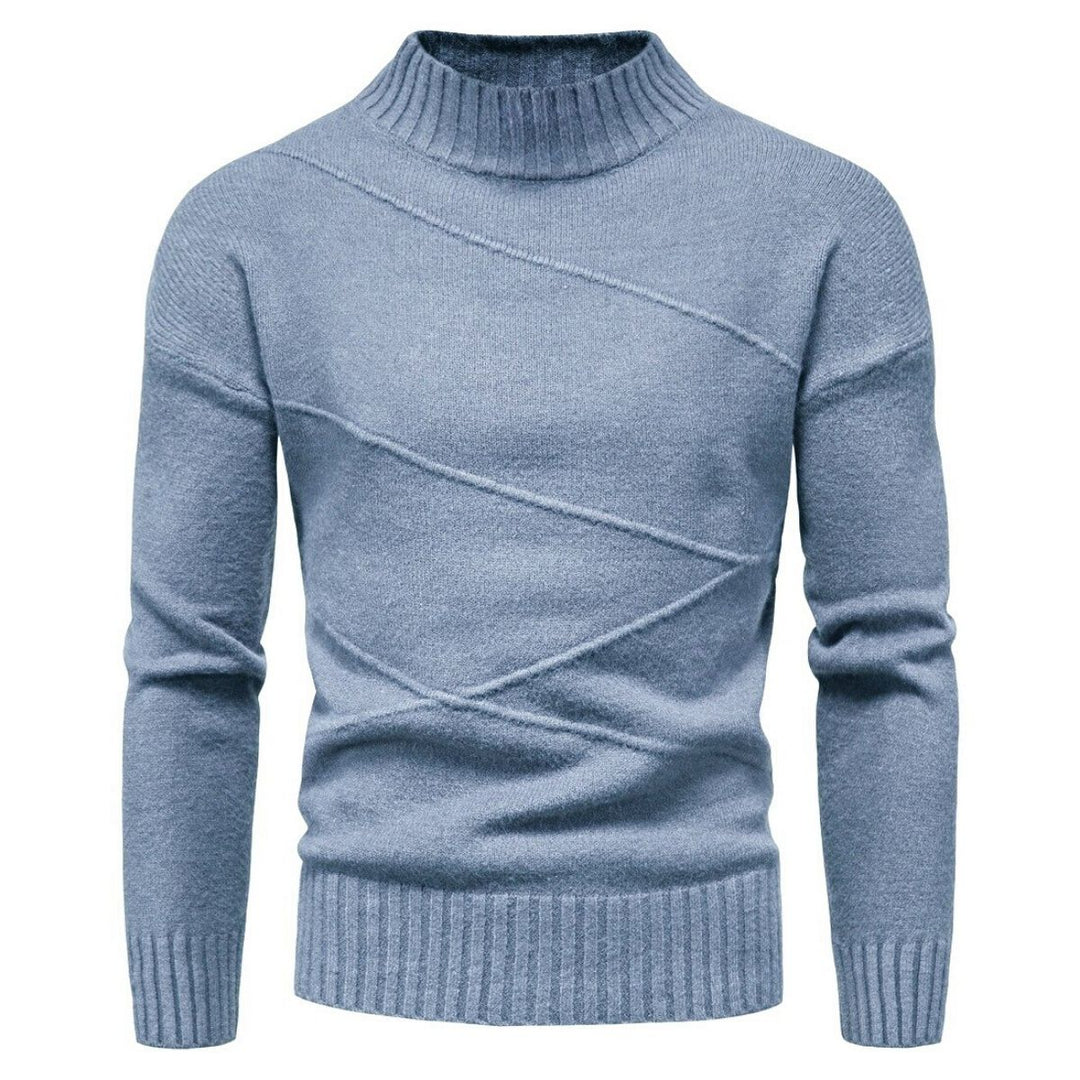 Slim Fit Men's Sweater - Orion-Light Blue-M-Nora Luxe
