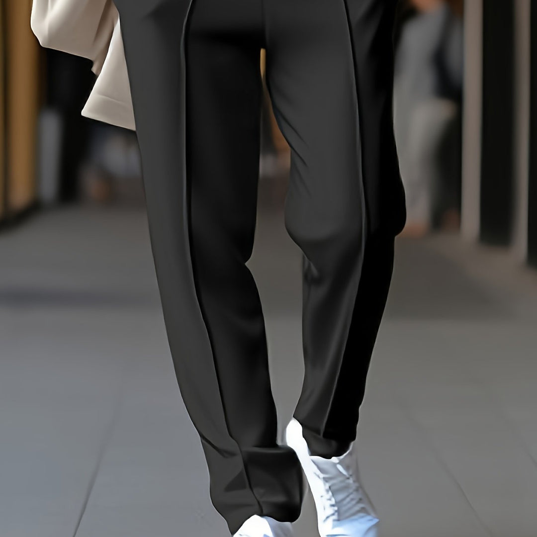 Slim Fit Stretch Chino - Max-Black-M-Nora Luxe