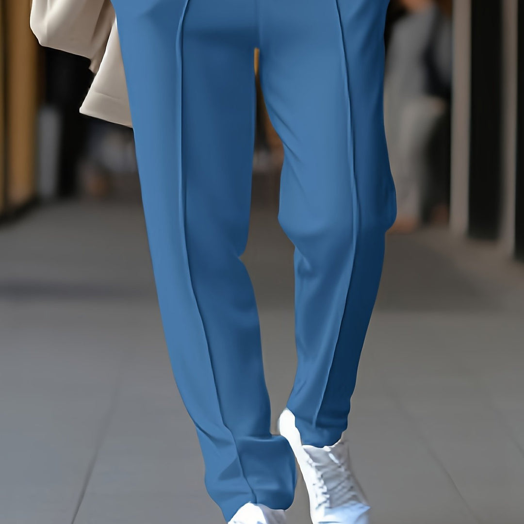 Slim Fit Stretch Chino - Max-Sky Blue-S-Nora Luxe