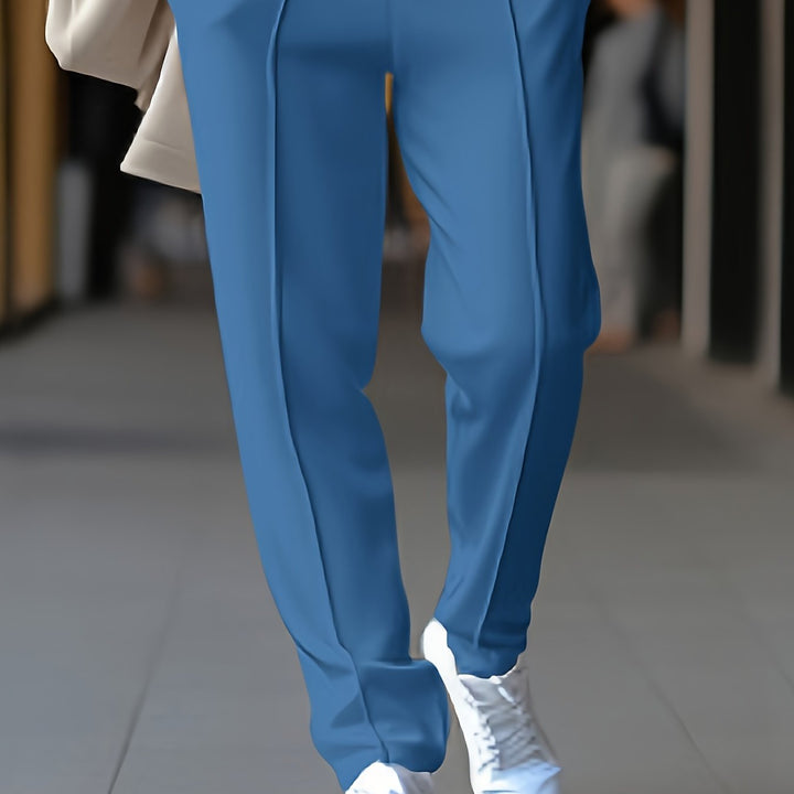 Slim Fit Stretch Chino - Max-Sky Blue-S-Nora Luxe