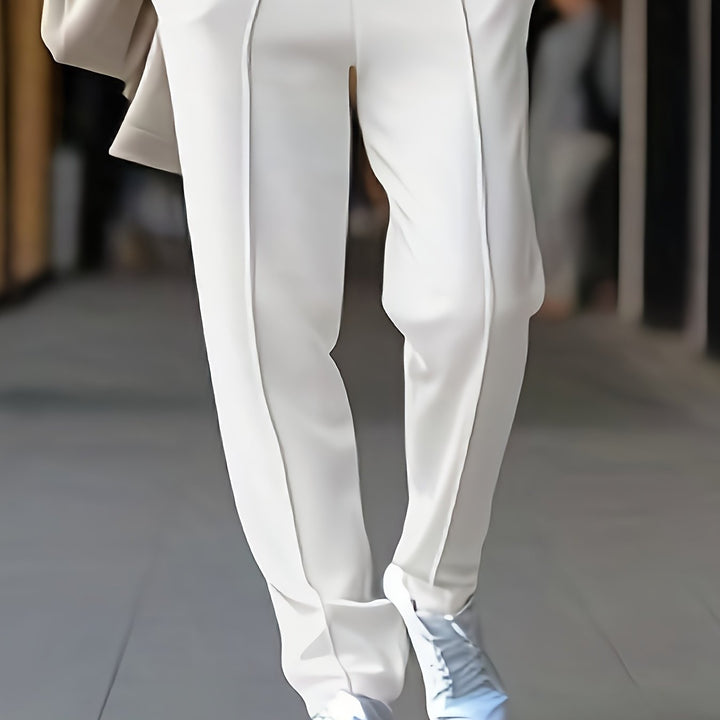 Slim Fit Stretch Chino - Max-White-M-Nora Luxe