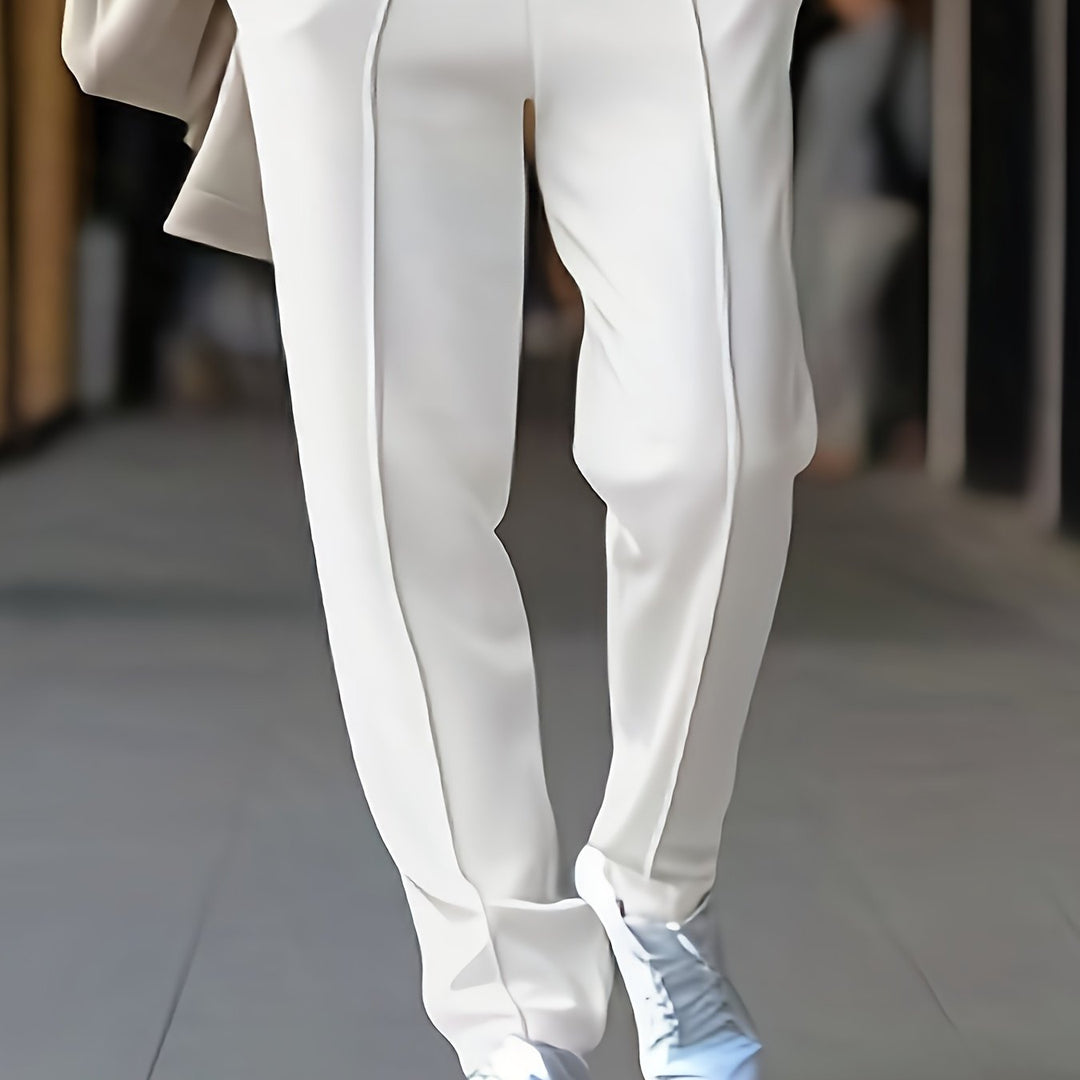 Slim Fit Stretch Chino - Max-White-S-Nora Luxe