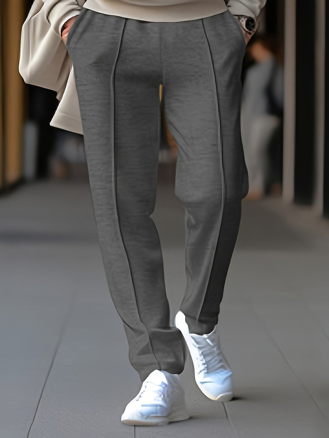 Slim Fit Stretch Chino - Max-White-S-Nora Luxe