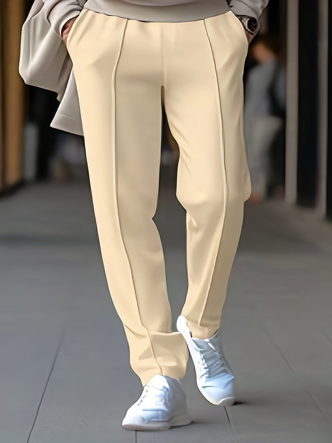 Slim Fit Stretch Chino - Max-White-S-Nora Luxe