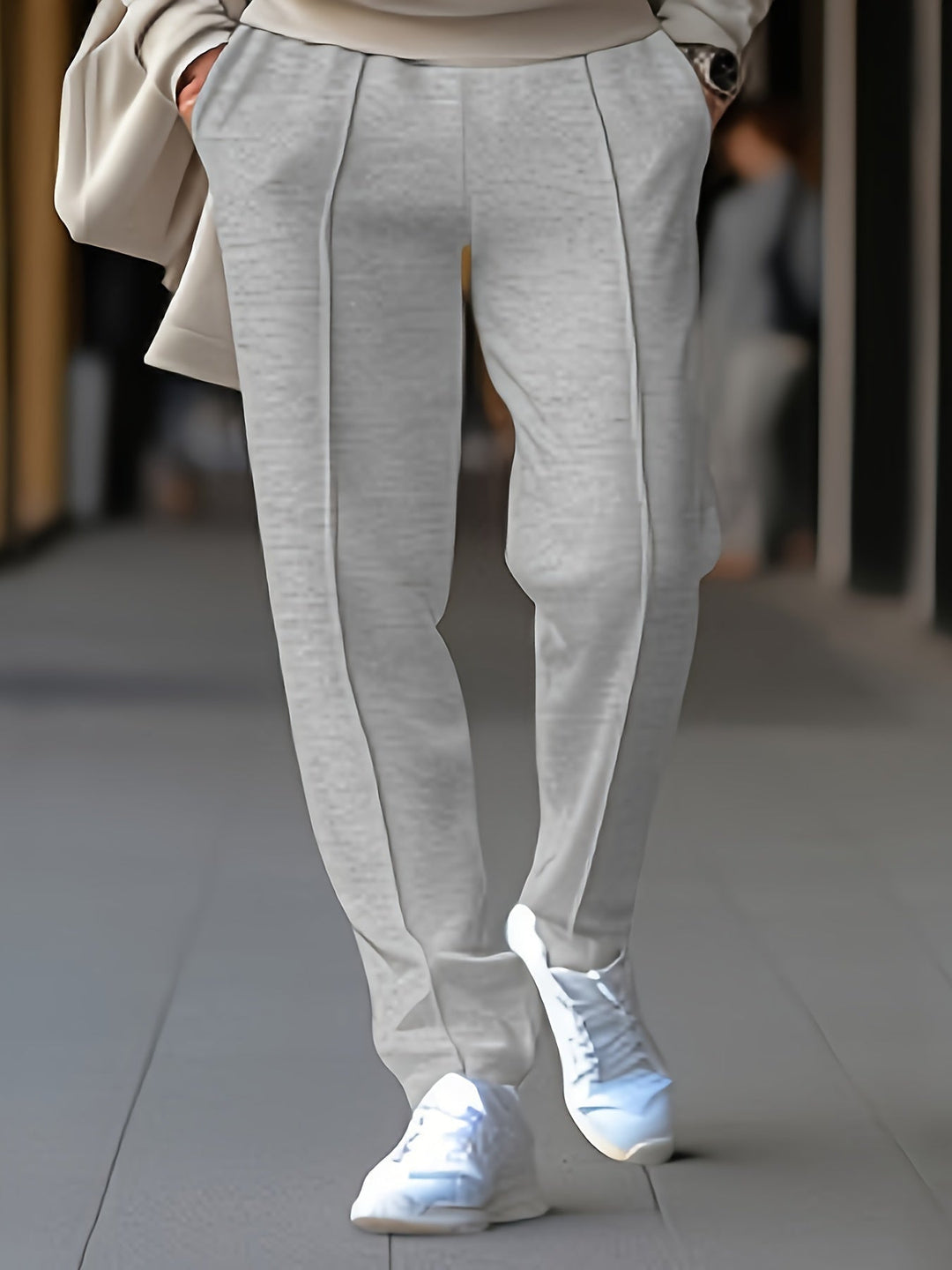 Slim Fit Stretch Chino - Max-White-S-Nora Luxe