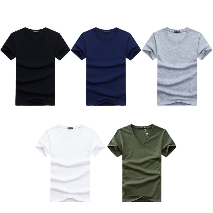 Slim Fit V-Neck T-Shirt for Men 1+1 FREE – Comfortable & Suitable for Everyday Use – Jonas-Black-S-Nora Luxe