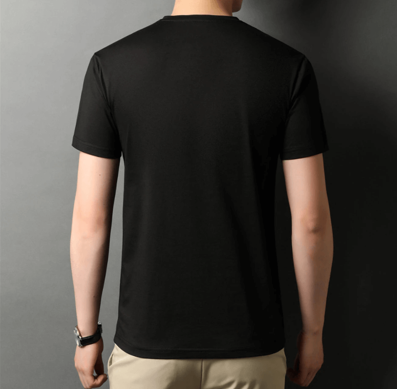 Slim Fit V-Neck T-Shirt for Men 1+1 FREE – Comfortable & Suitable for Everyday Use – Jonas-Black-S-Nora Luxe