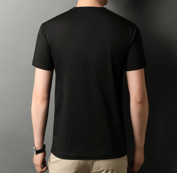 Slim Fit V-Neck T-Shirt for Men 1+1 FREE – Comfortable & Suitable for Everyday Use – Jonas-Black-S-Nora Luxe