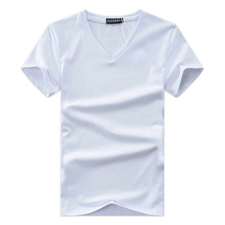 Slim Fit V-Neck T-Shirt for Men 1+1 FREE – Comfortable & Suitable for Everyday Use – Jonas-Black-S-Nora Luxe