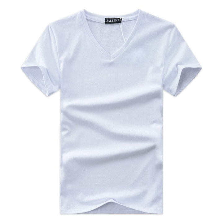 Slim Fit V-Neck T-Shirt for Men 1+1 FREE – Comfortable & Suitable for Everyday Use – Jonas-Black-S-Nora Luxe