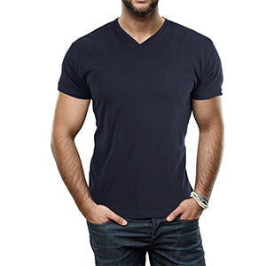 Slim Fit V-Neck T-Shirt for Men 1+1 FREE – Comfortable & Suitable for Everyday Use – Jonas-Black-S-Nora Luxe