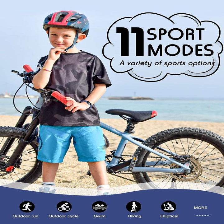 Slim Fitness Watch for Kids - KidFit Pro-Black-Nora Luxe