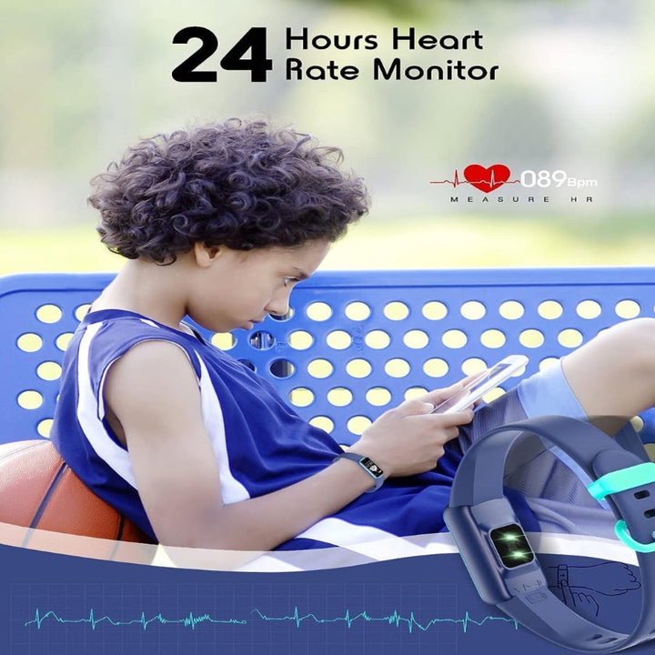 Slim Fitness Watch for Kids - KidFit Pro-Black-Nora Luxe