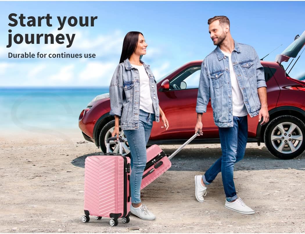 Hard Shell Carry-On Luggage with Lock & Spinner Wheels – Rosemont
