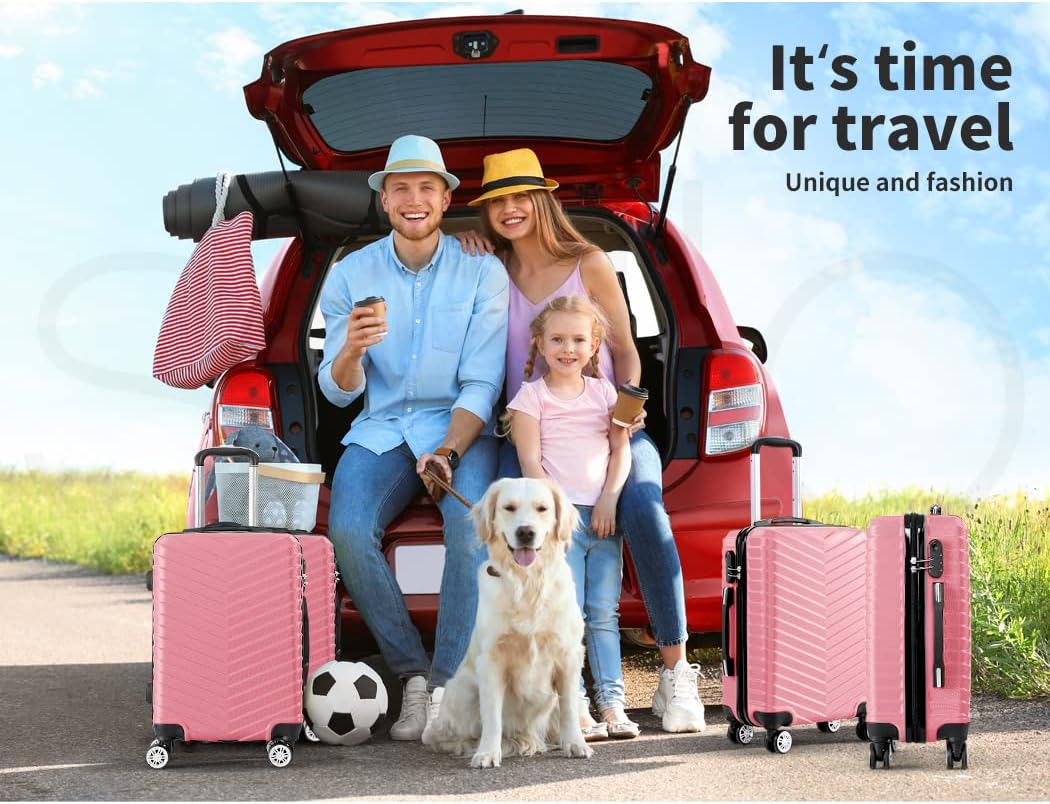 Hard Shell Carry-On Luggage with Lock & Spinner Wheels – Rosemont