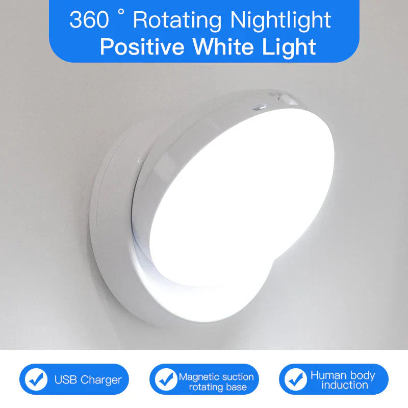 Smart Motion Sensor Night Light - Elara-White-Nora Luxe
