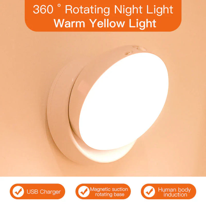 Smart Motion Sensor Night Light - Elara-White-Nora Luxe