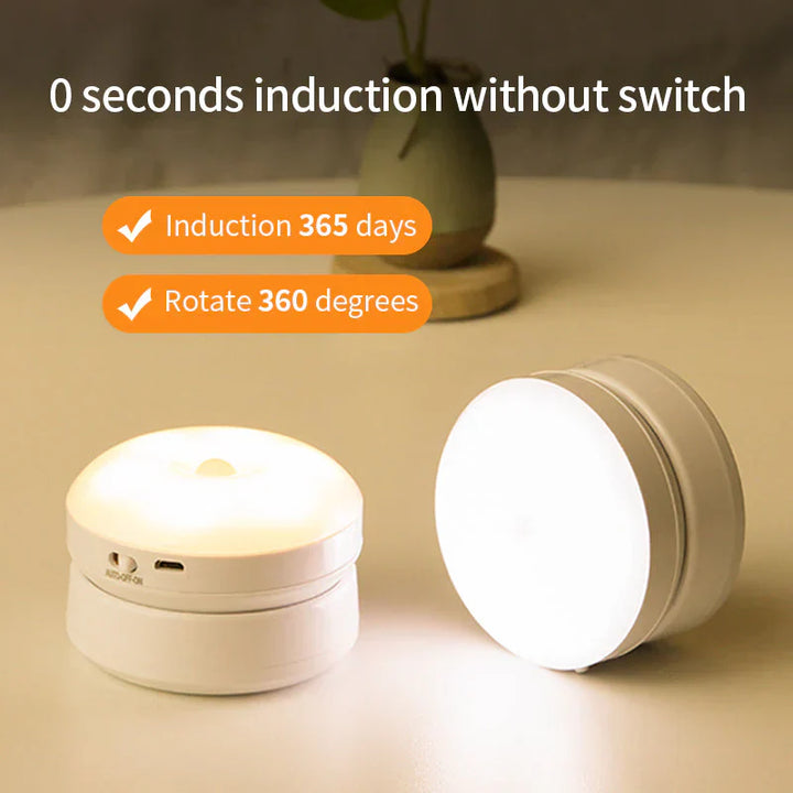 Smart Motion Sensor Night Light - Elara-White-Nora Luxe