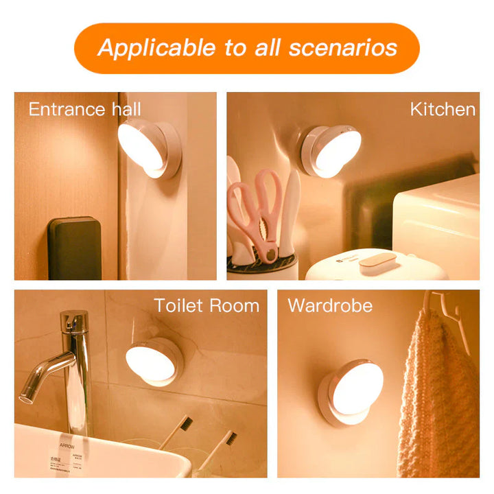 Smart Motion Sensor Night Light - Elara-White-Nora Luxe