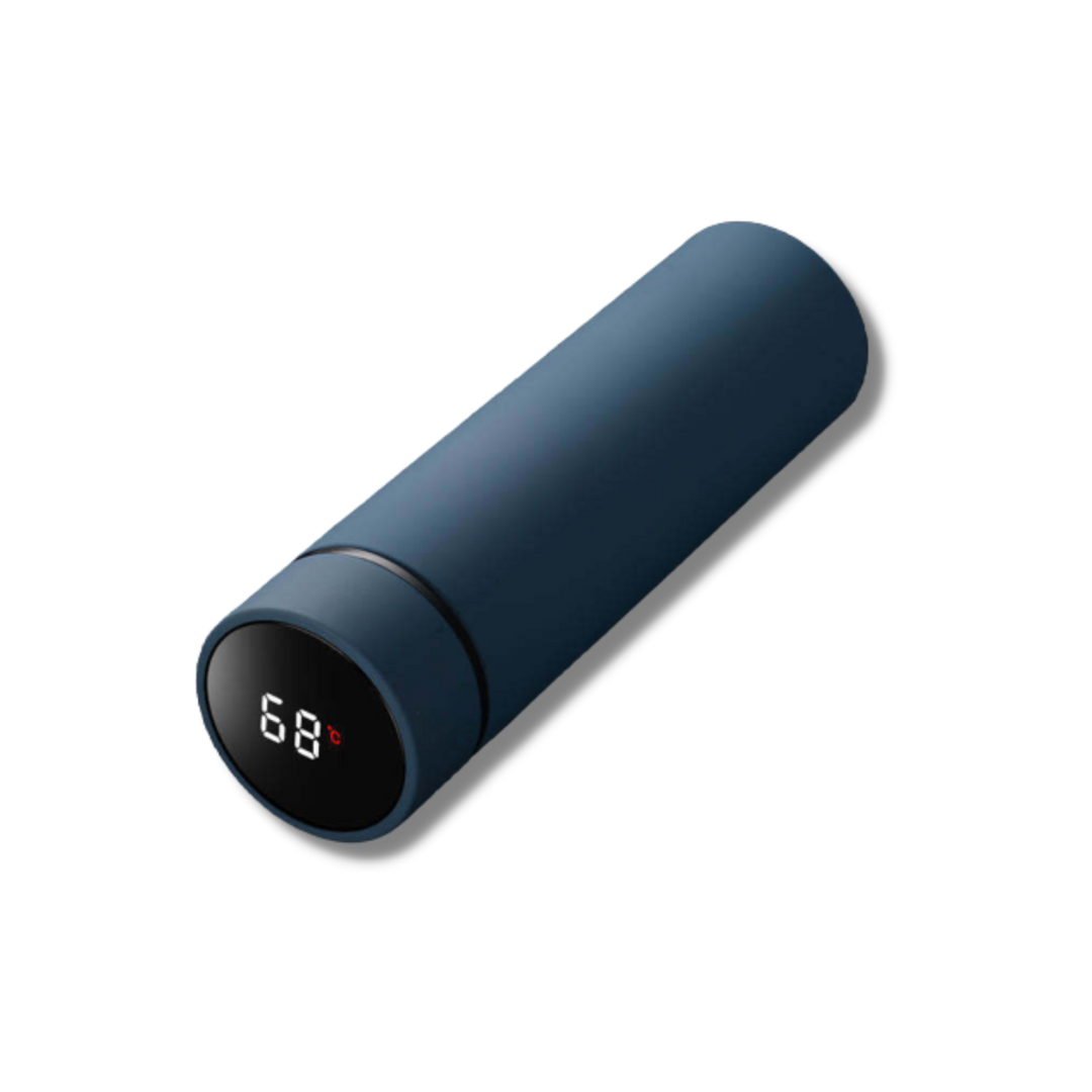 Smart Thermos Flask with Digital Temperature Display - TempKeeper-Blue-Nora Luxe