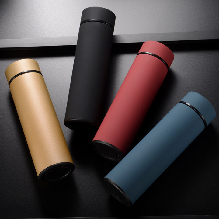 Smart Thermos Flask with Digital Temperature Display - TempKeeper-Gold-Nora Luxe