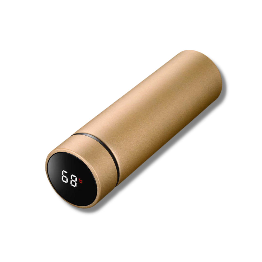 Smart Thermos Flask with Digital Temperature Display - TempKeeper-Gold-Nora Luxe