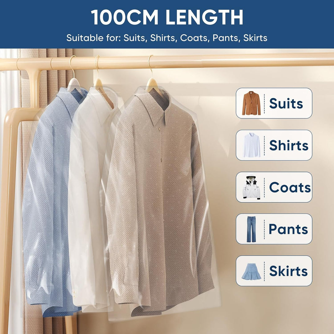 Clear Garment Bag Set – Set of Protective Covers for Clothes & Travel (Buy 1, Get 1 FREE)