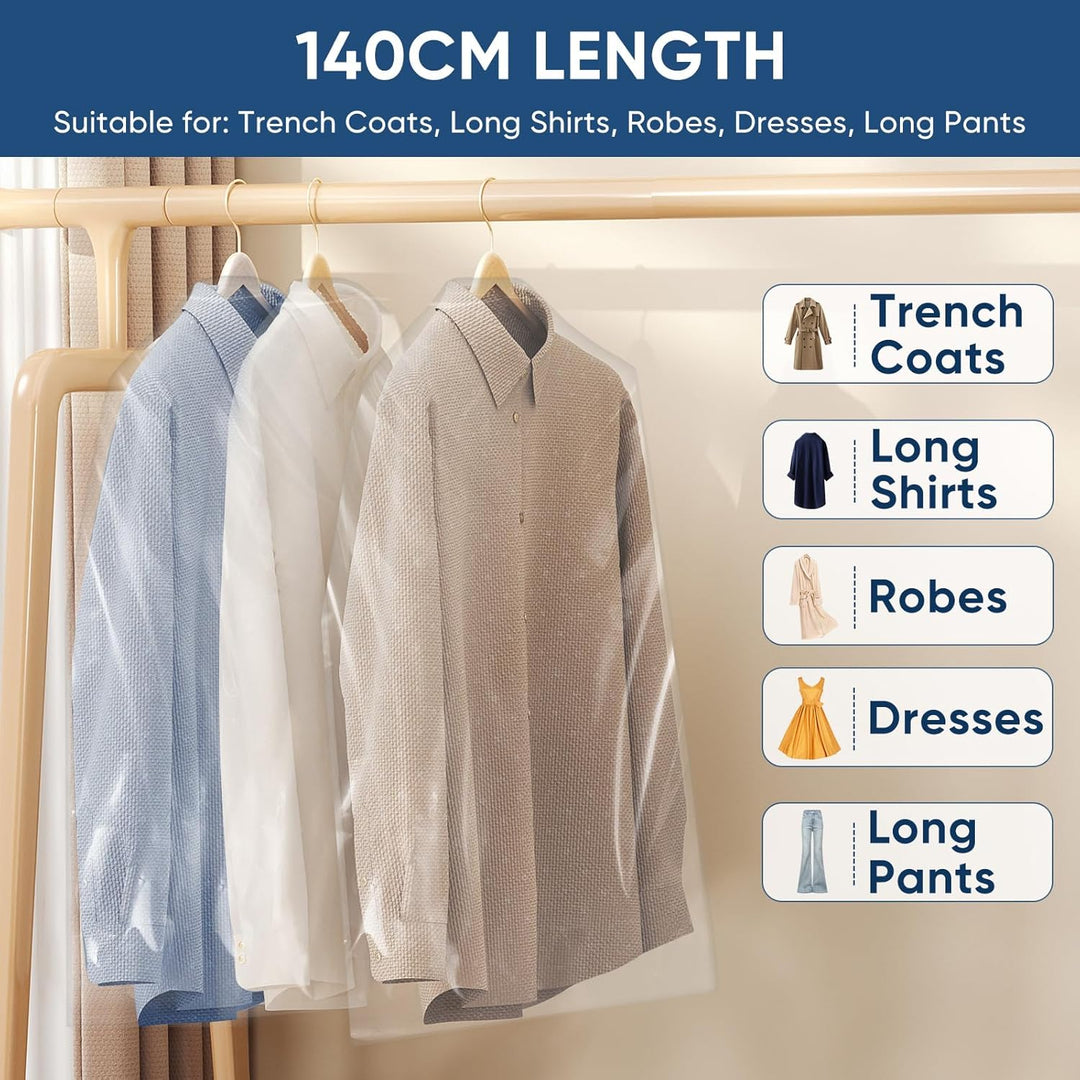 Clear Garment Bag Set – Set of Protective Covers for Clothes & Travel (Buy 1, Get 1 FREE)
