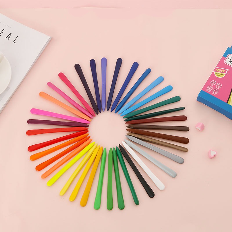 Smudge-Free Colour Crayons for Creative Kids - ColorPop-Set of 6-Nora Luxe