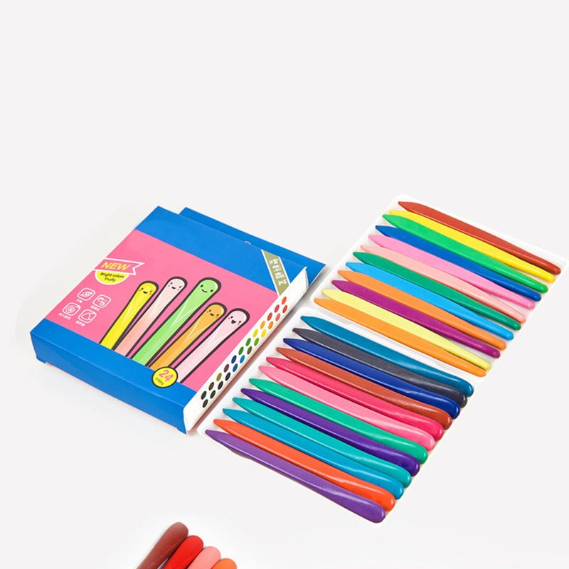 Smudge-Free Colour Crayons for Creative Kids - ColorPop-Set of 6-Nora Luxe