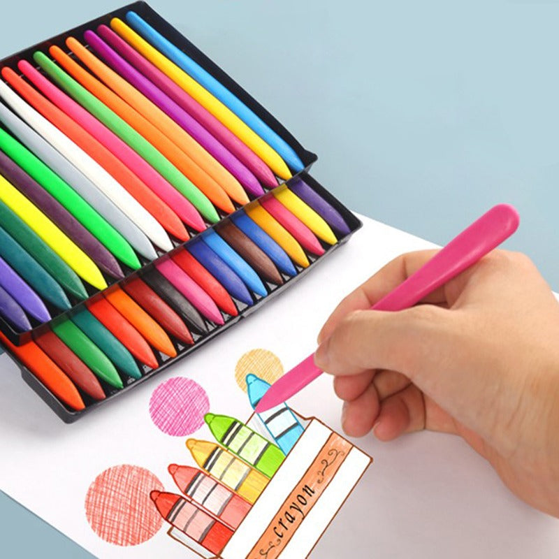 Smudge-Free Colour Crayons for Creative Kids - ColorPop-Set of 6-Nora Luxe