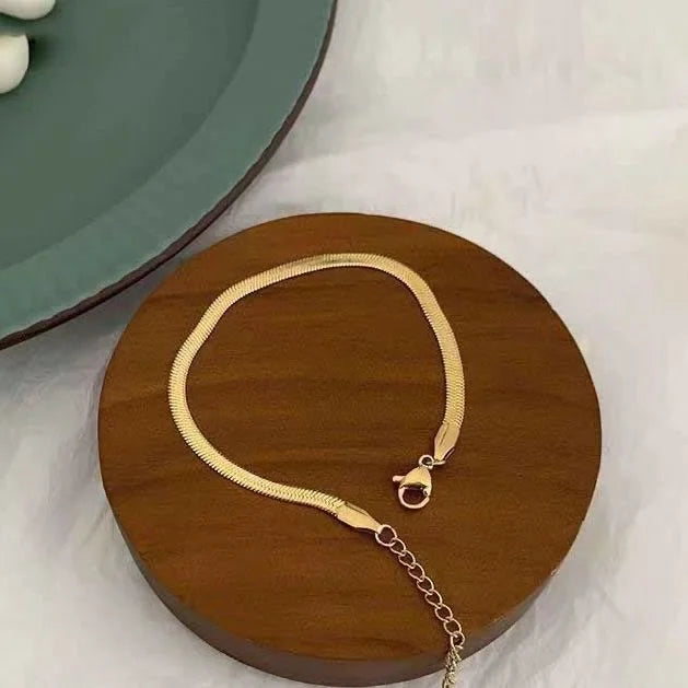 Snake Anklet - Isolde-Gold-Nora Luxe