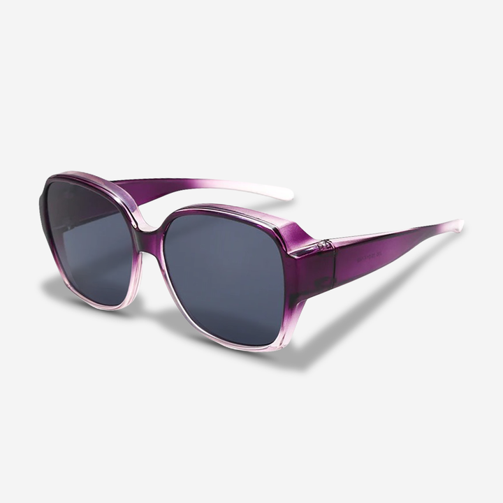 Snap-On Sunglasses for Eyewear Wearers – ClipRay-Purple-State of Style