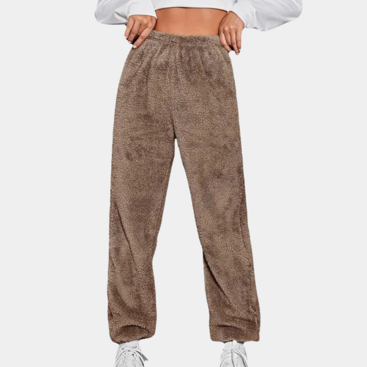 Soft and Comfortable Lounge Pants for Women - Yara-Brown-XS-Nora Luxe