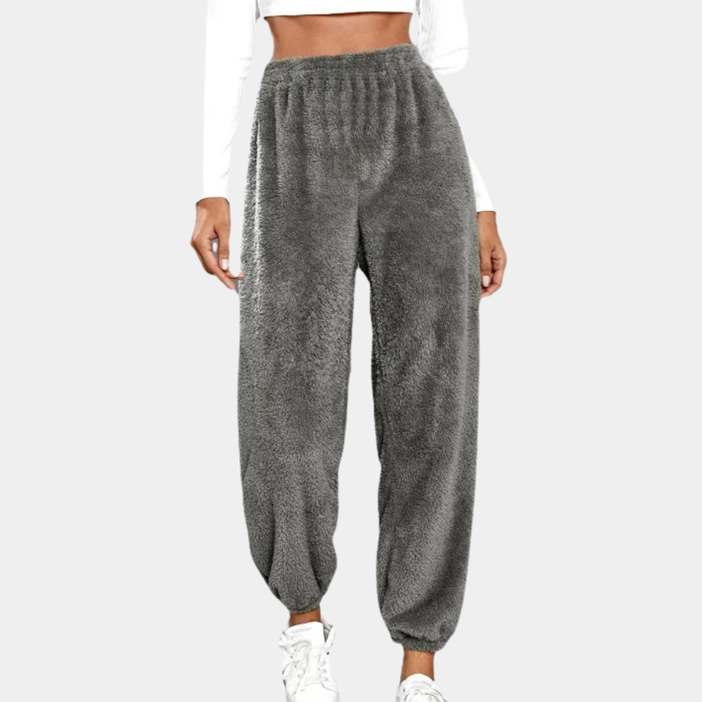 Soft and Comfortable Lounge Pants for Women - Yara-Gray-XS-Nora Luxe