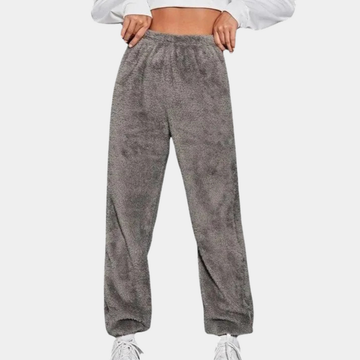 Soft and Comfortable Lounge Pants for Women - Yara-Light gray-XS-Nora Luxe