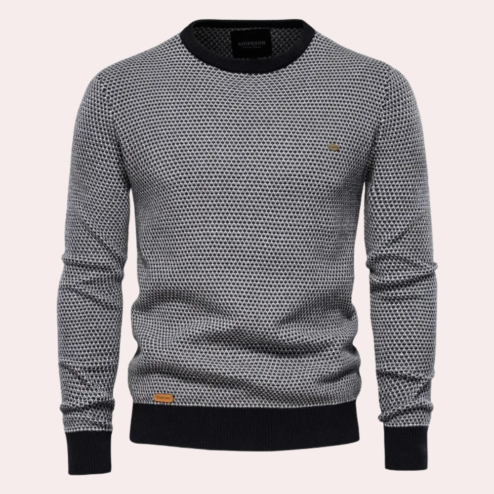 Soft and Warm Men's Sweater - Luca-Black-S-Nora Luxe