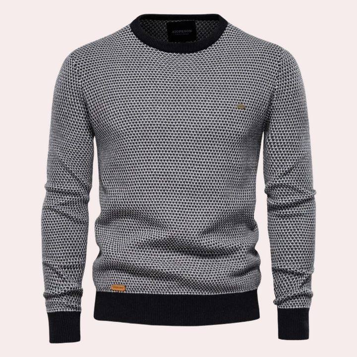Soft and Warm Men's Sweater - Luca-Black-S-Nora Luxe