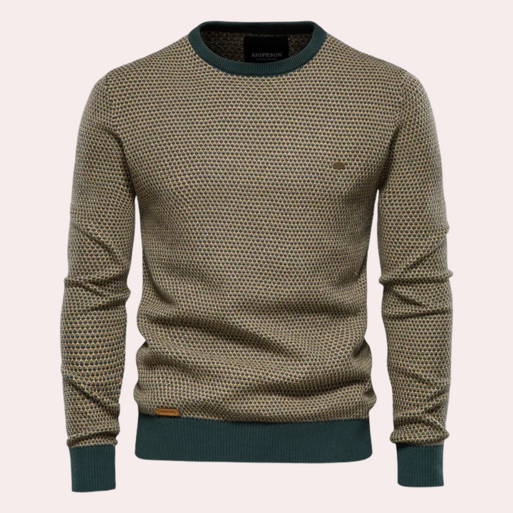 Soft and Warm Men's Sweater - Luca-Green-S-Nora Luxe