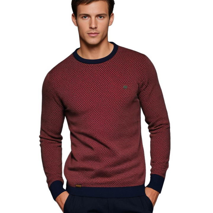 Soft and Warm Men's Sweater - Luca-Red-S-Nora Luxe