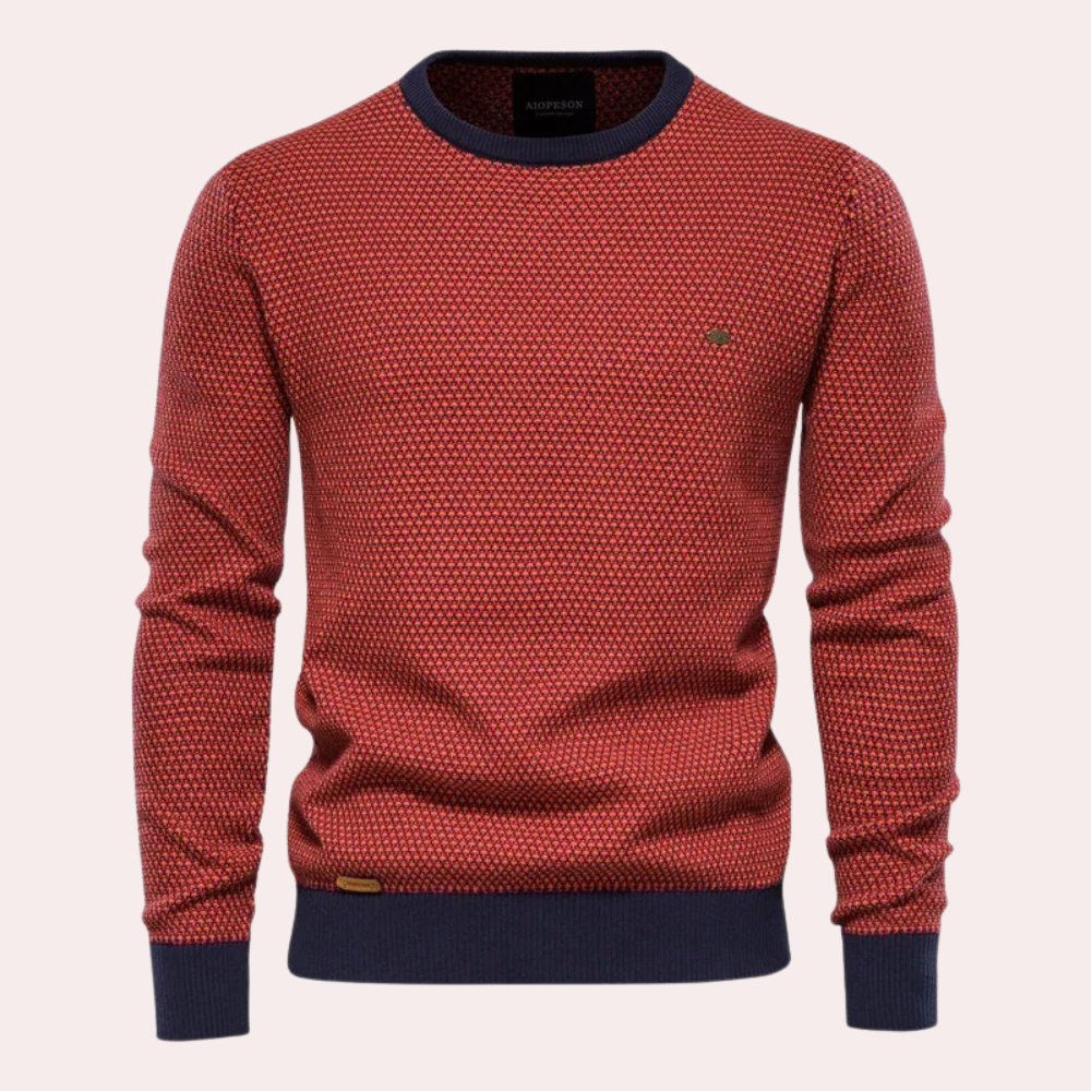 Soft and Warm Men's Sweater - Luca-Red-S-Nora Luxe