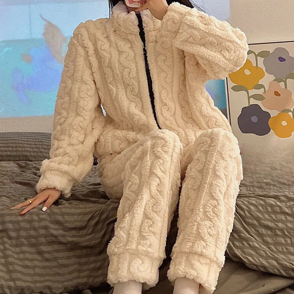 Soft and Warm Onesie for Women - Liora-Black-XS-Nora Luxe