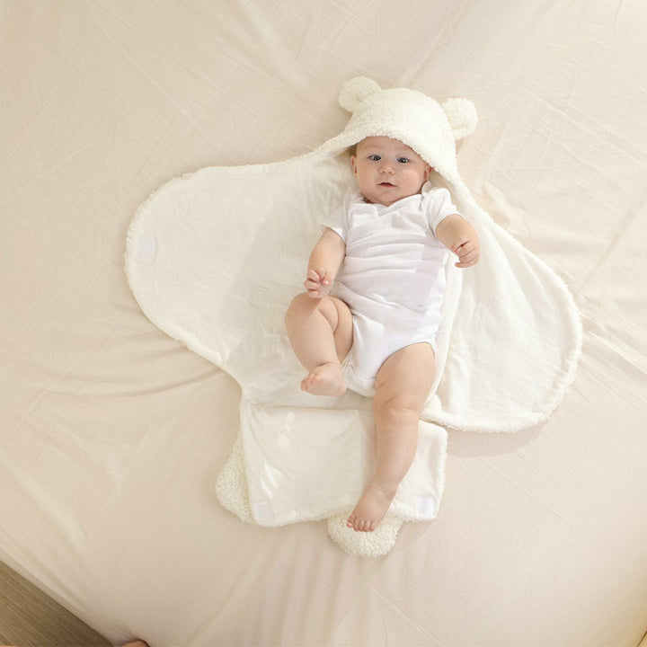 Soft Baby Swaddle Sleeping Bag - CosyCub-Elephant Gray-0-6 months-Nora Luxe