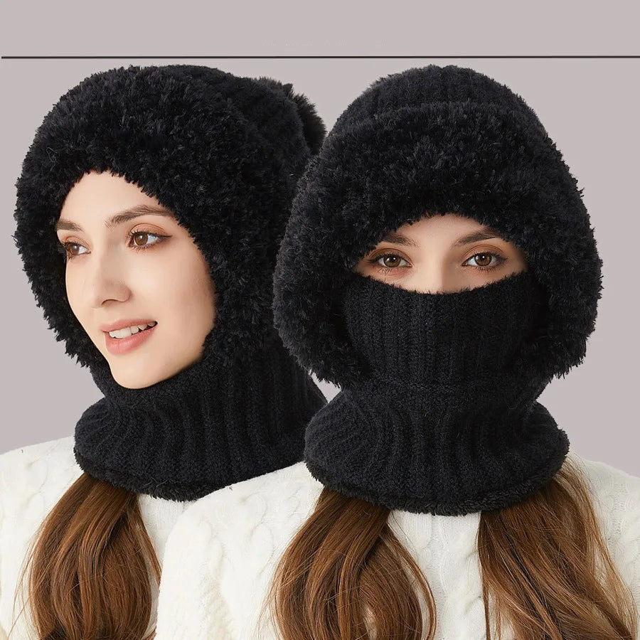Soft Fleece Winter Hat - Kimberly-Black-Nora Luxe