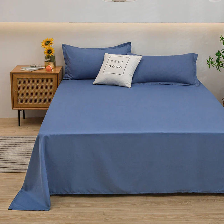 Soft Linen Duvet Cover - SoftLuxe-Blauw-47.24 x 90.55 in-Nora Luxe