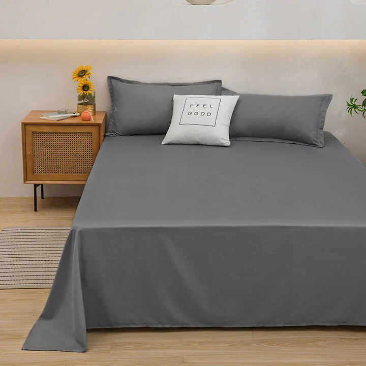 Soft Linen Duvet Cover - SoftLuxe-Dark grey-47.24 x 90.55 in-Nora Luxe