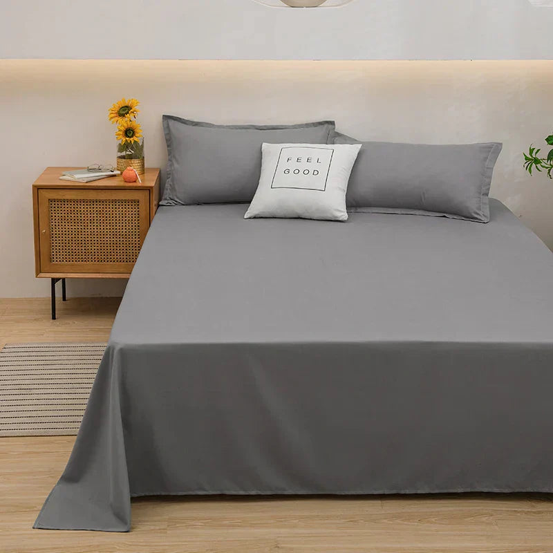 Soft Linen Duvet Cover - SoftLuxe-Gray-47.24 x 90.55 in-Nora Luxe